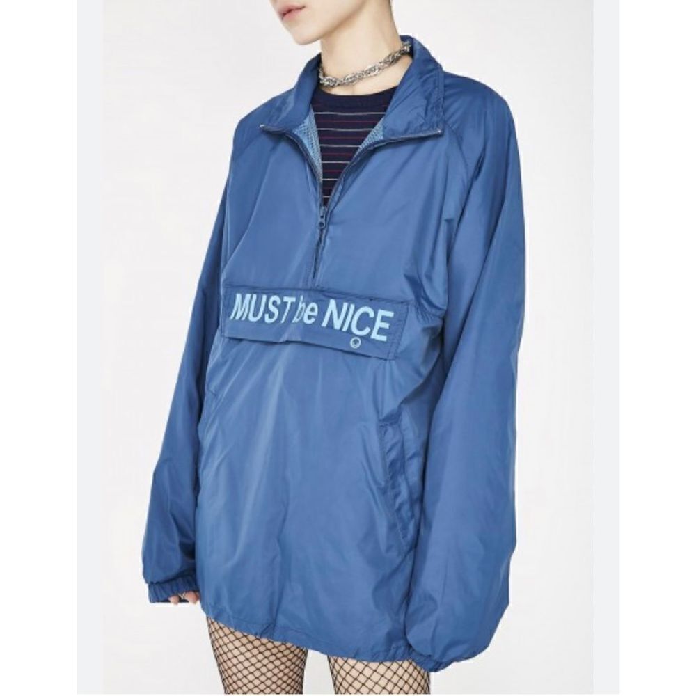 RIPNDIP Must Be Nice Half Zip Anorak Jacket Blue SMALL Unisex